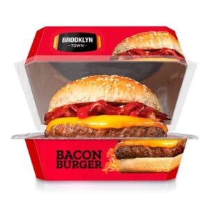 Bacon Burger, hamburguesa Brooklyn Town lista para calentar y comer de 90 segundos